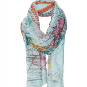 *LOWEST* Topshop Map Scarf